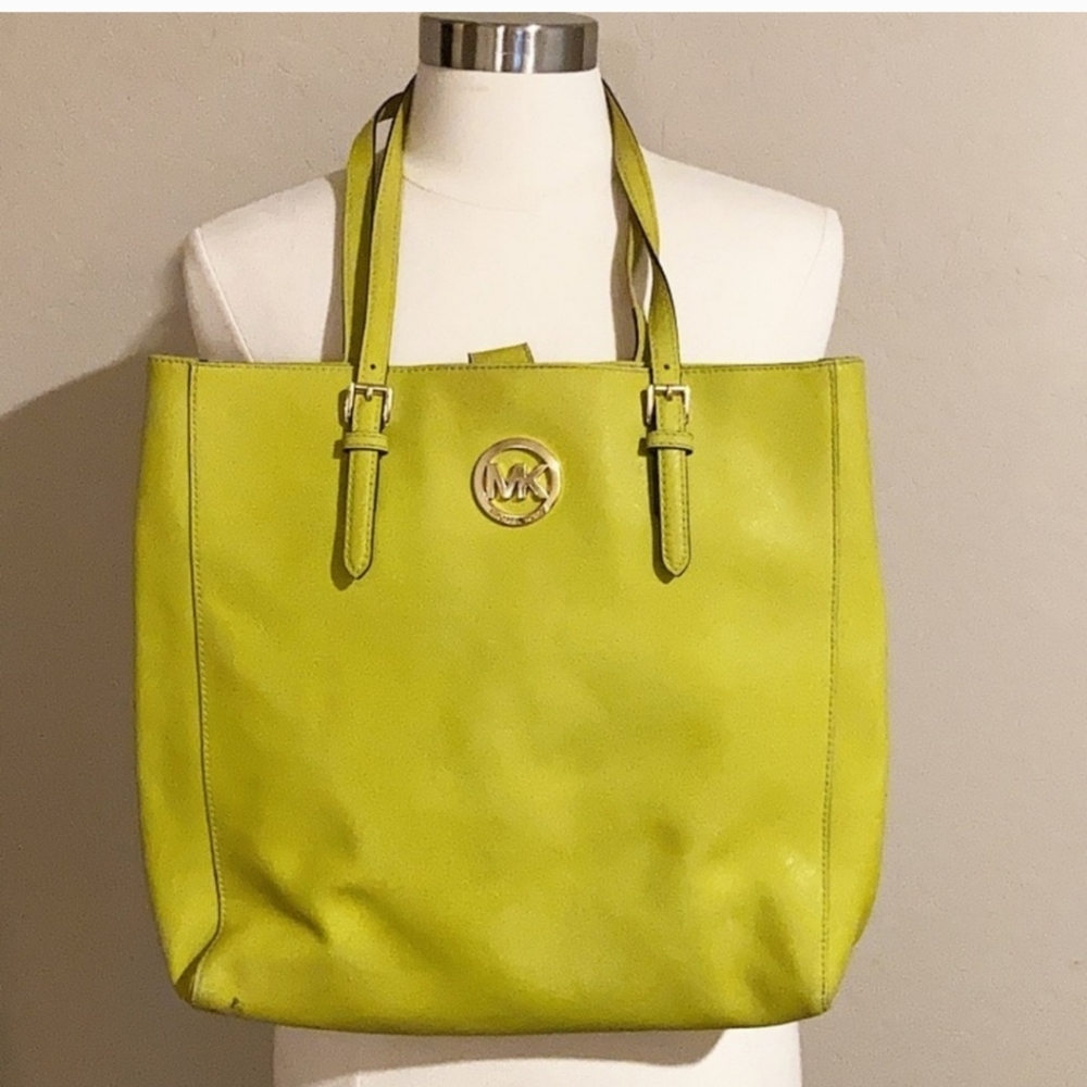 Michael Kors Green jet set tote shoulder-bag satchel
